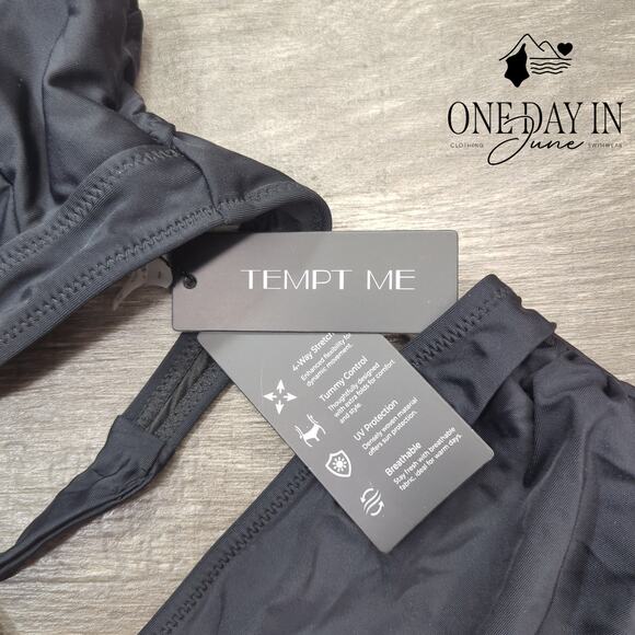Tempt Me Twist Front High Waist Bikini Swimsuit Size S - Picture 4 of 7
